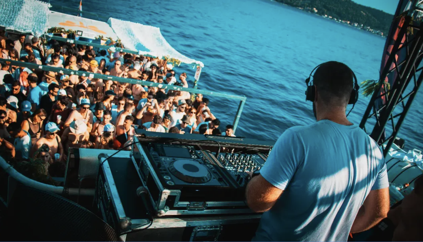 Ally Byers DJing at Ultra Europe